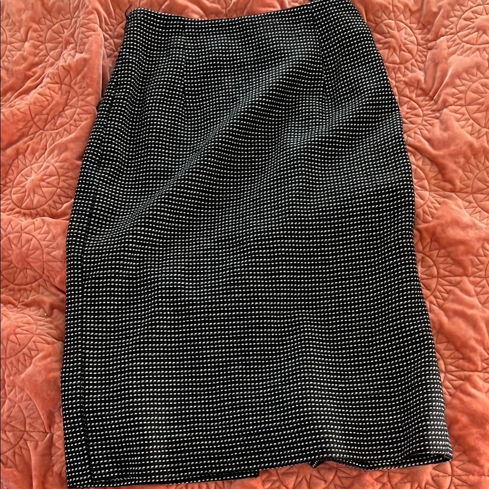 Vintage black Midi Pencil Skirt for Work